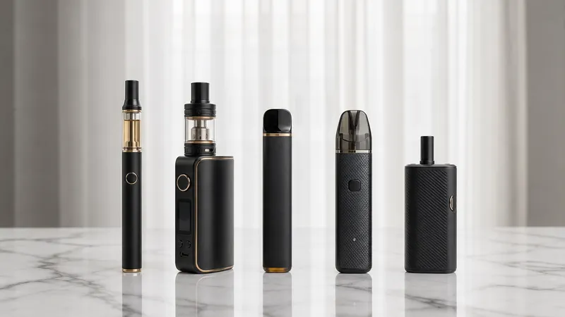 Les différents types de vape THC